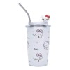 KH Termo Vaso Sanrio Con Popote Acero Inoxidable Kitty Melod