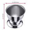 Westmark 4 Eierbecher, mit Fuß, stapelbar, ø 5 cm, Rostfreier