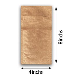 Diamond UP 4x8 Padded Envelopes, 25pcs Kraft Small Honeycomb Paper Poly Mailers for Shipping and Packaging, Recyclable and Reusable with 2 Self Seal Padded Mailing Envelopes, Brown