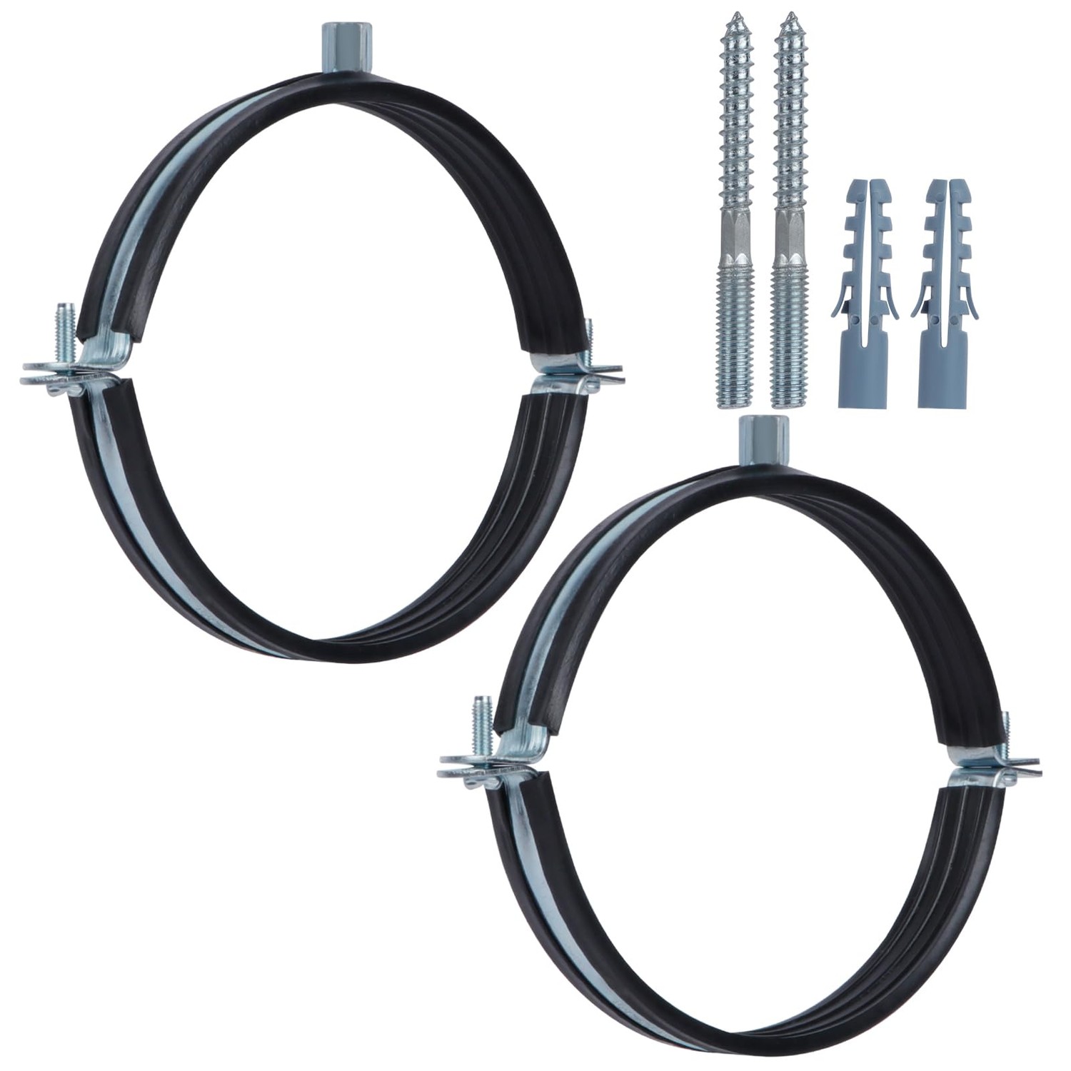 JDHGSHL 2 PCS Split Ring Pipe Hanger, Heavy Duty Adjustable Pipe ...