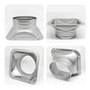 bociloy 4 Inch Duct Connector Flange, Metal Straight Pipe Flange