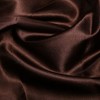 Silky Bridal Satin Fabric Material - Brown, 1Mtr 100cm x