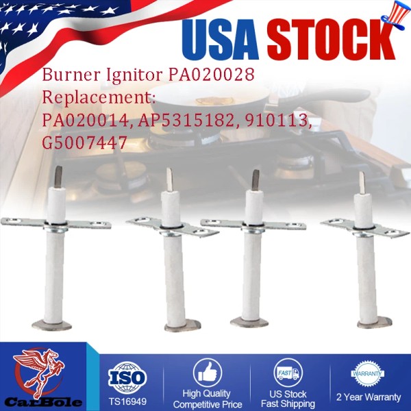 For Viking 4Pack Range Burner Spark Ignitor Replacement for Viking