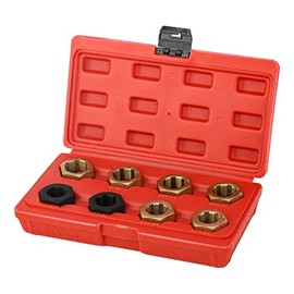 iTaimay 8pc Axle Spindle Metric & SAE Fractional Cleaning and Rethreading Set Kit,Thread Chaser Repair,Cleaning Threading Tools, High-Strength Mechanic Tools Set, Thread Restorer