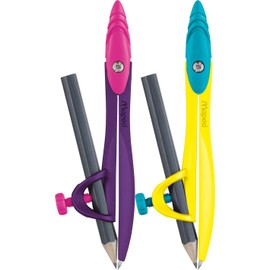 Maped Compass Study Pop Holder Box CD, Assorted Colours (194102)