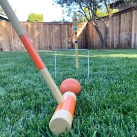 GoSports Junior Croquet Set - 27" Mallets for Kids