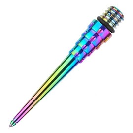 ONE80 Dart Titanium Steel Tip Screw Tips, High-Quality Interchangeable Tips, Conversion Point Titanium for Maximum Durability (Model B, Multicoloured, 30 mm)