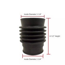 Unbranded Universal Air Intake Boot Accordion Rubber Hose Approximately 4 1/2 inch length