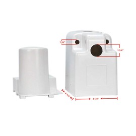 Quick Products JQ-RHW Replacement Plastic Cover for Electric Tongue Jack - White
