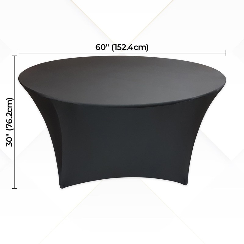 Trimming Shop Spandex Tablecloth 5ft Round Shape Dry Bar Stretchable