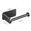 VAEHOLD Self Adhesive Toilet Paper Holder Kitchen Washroom Adhesive Toilet