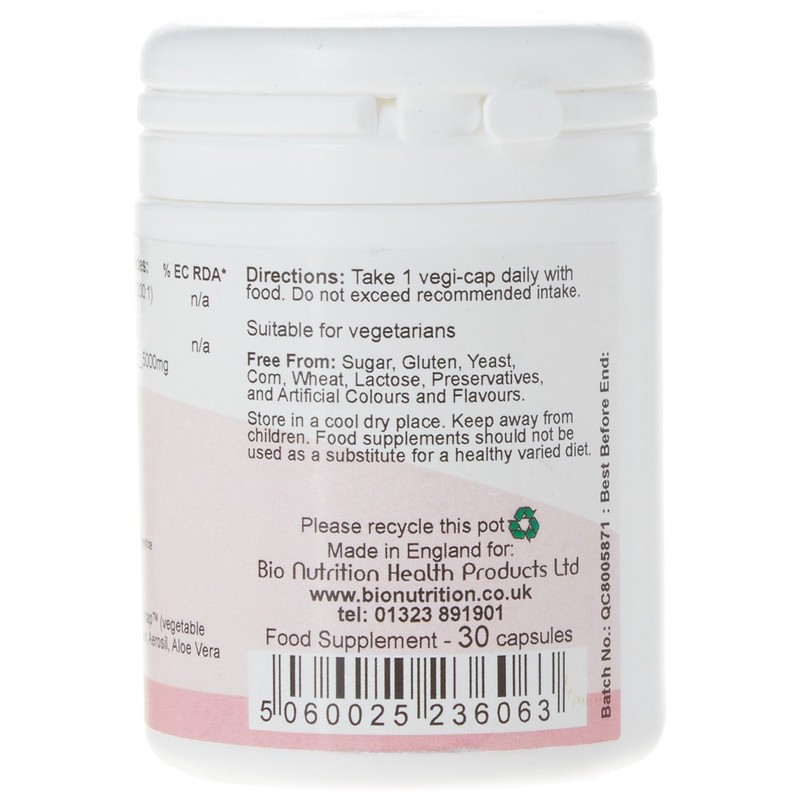 Bio Nutrition Aloe Vera 5000mg - Digestive Health Supplement -