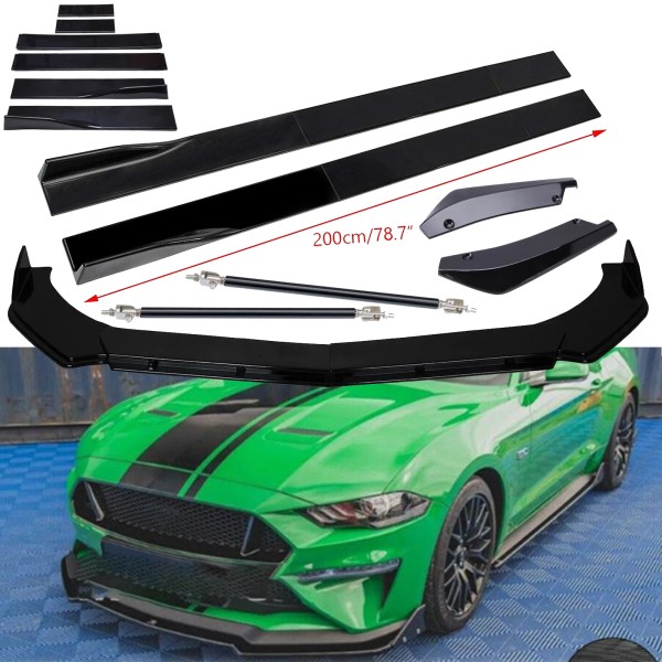 Unbranded For Ford Mustang GT 1 &Si 78.7" Side /Skirt
