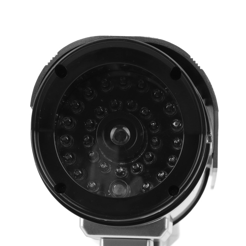 Fake Surveillance Camera Solar Powered Simulation Monitor with LED Flashing