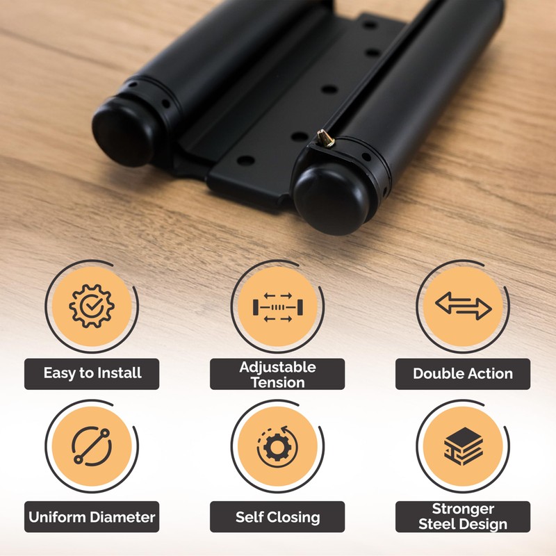 Hinge Outlet Adjustable Double Action Spring Hinge, Saloon, Swinging or