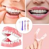 AFCJLTO Pack of 4 Portable Denture Cleaning Brushes with Moderate
