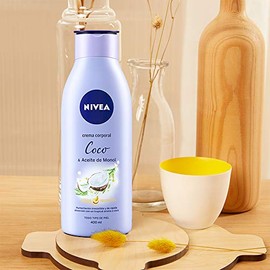 NIVEA Crema Corporal Humectante Senses Coco y Aceite de Monoi (400 ml) - 48 Horas de Humectacin Profunda y Rpida Absorcin - Delicado Aroma a Coco...  
