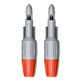 Goupchn 2PCS Heavy Duty Wire Piercing Probes Insulation Piercing Clip Set with 4mm Female Socket for Multimeter Voltmeter Electrical Testing Orange