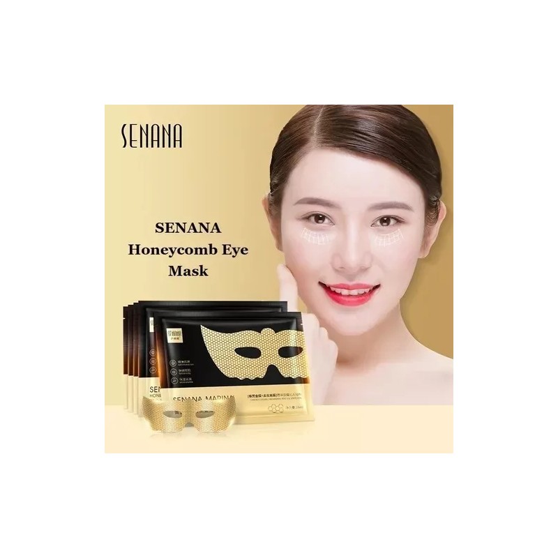LUXUTY Mascarilla Antifaz Miel De Abeja Hidratante Antiedad 10 Pzs