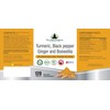 2500mg Organic Turmeric with Organic Black Pepper, Ginger and Boswellia