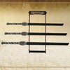 YCJvex Sword Holder Stand Wall Mount Velvet Padded Samurai Sword