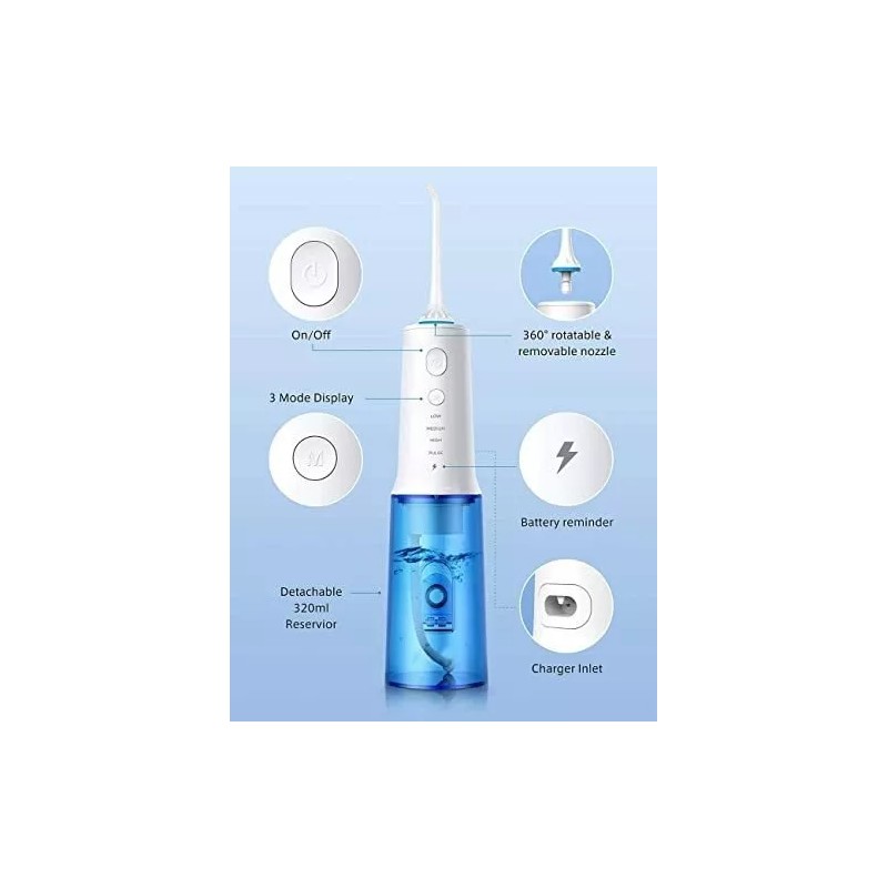 Joya Hilo Dental De Agua Inalambrico Para Dientes, Ipx7 Y