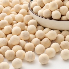 DAHI Wooden Balls, 500 Pieces, Wooden Balls, 10 mm, Wooden Beads, Craft Beads for DIY Jewellery Accessories (10 mm)