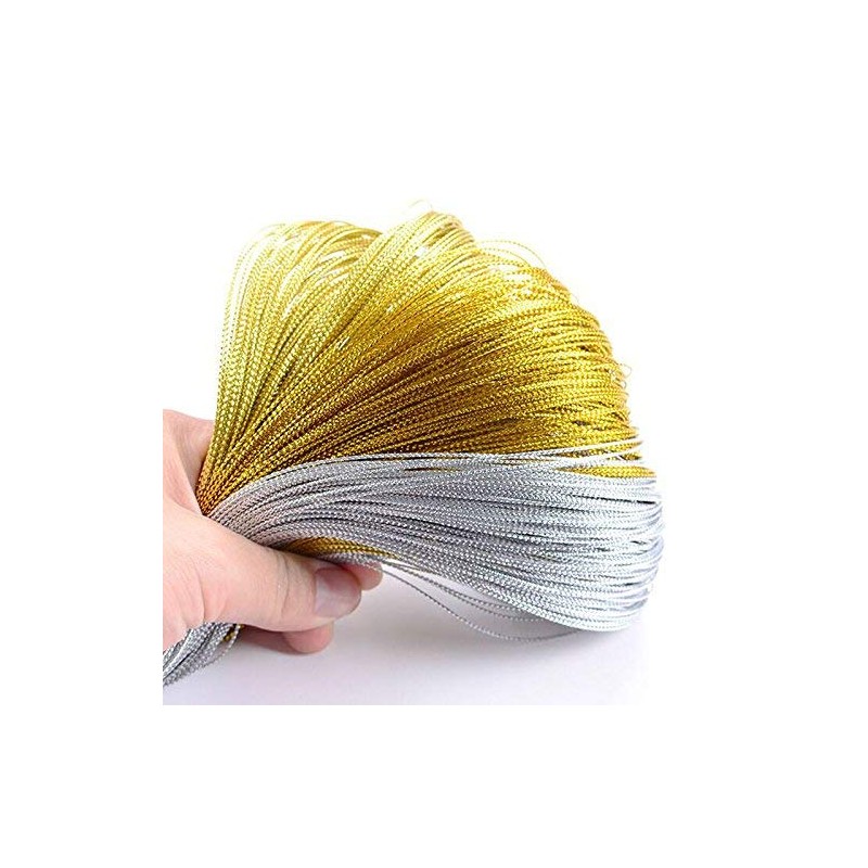 328 Feet Gift Tags String Hang Tags Rope (Gold)