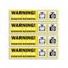 4 x Dashcam Recording Vinyl Stickers - Front & Rear