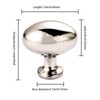 khtumeware 10 Pack 1-3/8 inch(35mm Polished Nickel Cabinet Knobs Dresser