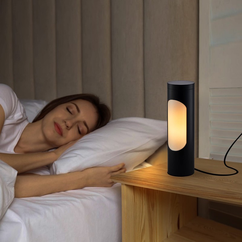 LEDIARY Kosher Lamp for Shabbos, Black Table Lamps and Nightlight