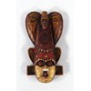 Handpainted Poly Stone African Mask Arts Assorted Magnet (Set of