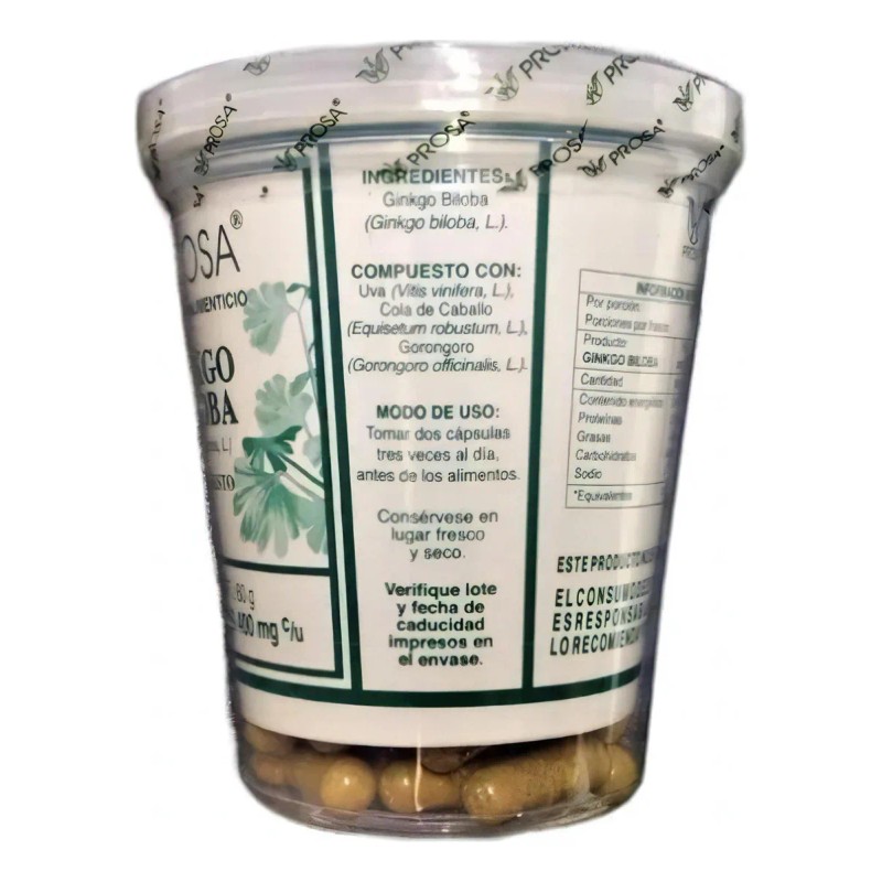 Ginkgo Biloba Ginkgo Prosa 150 Caps Sabor Sin Sabor