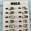 Wood Customizable Weekly AM PM Checklist From Made By R