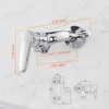 Ibergrif Shower Mixer Valve Wall Mounted, Shower Faucet Single Lever