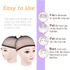 RuiChy 10pcs Black Wig Net, Open End Stretch Mesh Wig