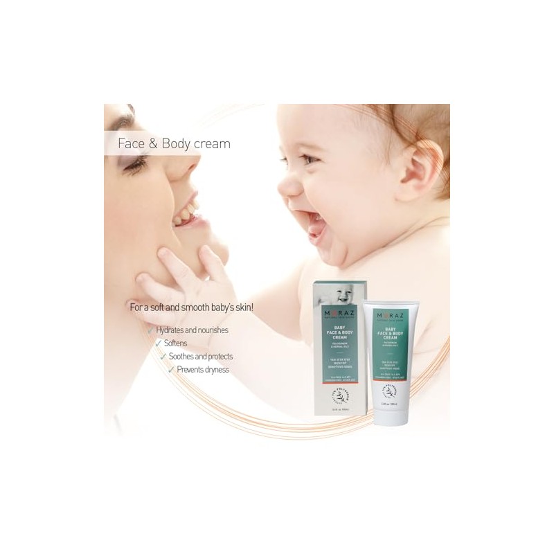 Baby Face and Body Cream by Moraz for Kids -