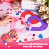 MixTeach 12 Pcs Foam Heart Wreath Ornaments Valentine Hanging Heart