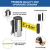 PATIKIL 2Pcs Fixed Wall Mount Retractable Belt Barrier, 9.84 Feet