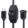 Extension Cord with Dimmer Switch, 6FT/1.8m Lamp Dimmer, 2 Prong