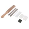 Leather Stropping Kit Complete Tools Double Sided Leather Paddle Honing