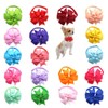 Wepetyo 10pcs Dog Bowties for Puppy,Polka/Solid Dog Neck Bows,Pet Bow