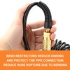 GASHER Black 1/4" x 10FT Polyurethane Recoil Air Hose with