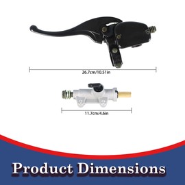 Front Rear Brake Master Cylinder Replacement for Polaris Magnum 325 330 500 Trail Blazer 250 330 400 Scrambler 500 Trail Boss 325 330 Replacement for 2010238 1910311 2050072