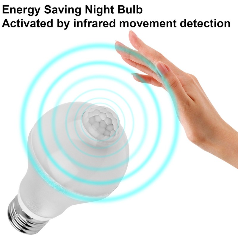 GPCT 9W Infrared Motion Activated/Detector/Sensor E26 LED Warm/Cool Bulb. Auto