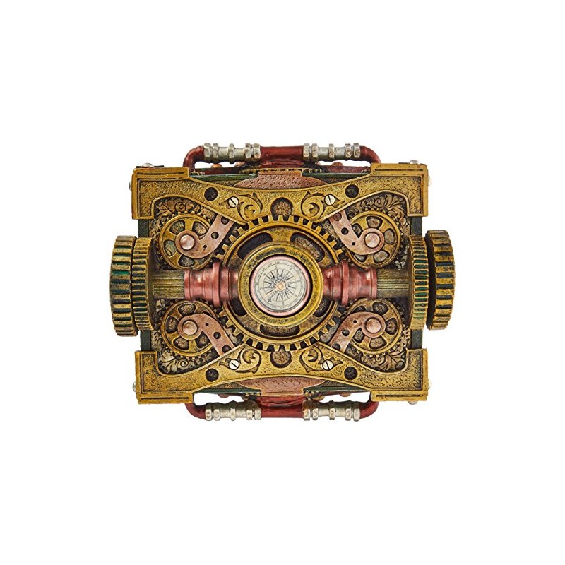 Pacific Trading Steampunk Trinket/Jewelry Box Steam Punk W/Compass