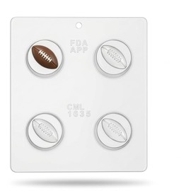 Football Cookie Chocolate Candy Mold, 1635 Candy Molds N More