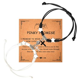 Couple Friendship Bracelets for Women Men Cross Bracelet for Girls Boys Matching Bracelets for Best Friends Gf and Bf Anniversary Gf Gift for Husband Wife Boyfriend Girlfriend Christmas Birthday Gifts