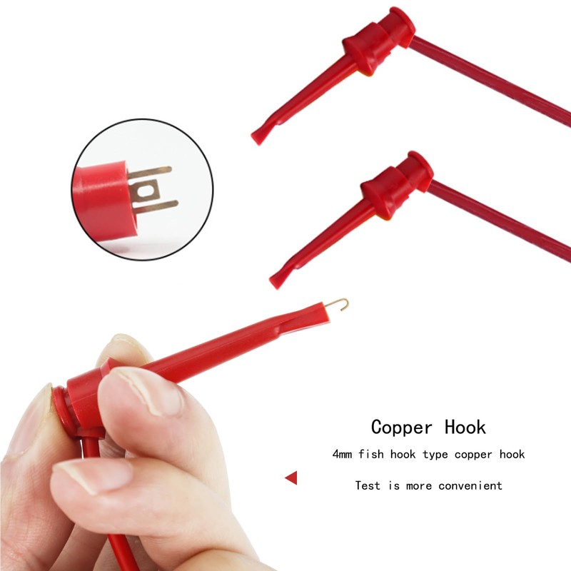 Dual End Mini Grabber Test Hook Clips Leads IC Test