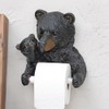BLACK FOREST DECOR Mama Bear & Cub Toilet Paper Holder
